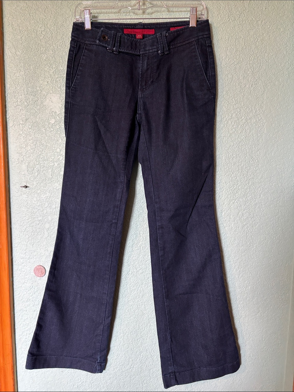 Banana Republic Women’s Dark Indigo Limited Edition Trouser Flare Jeans Size 27